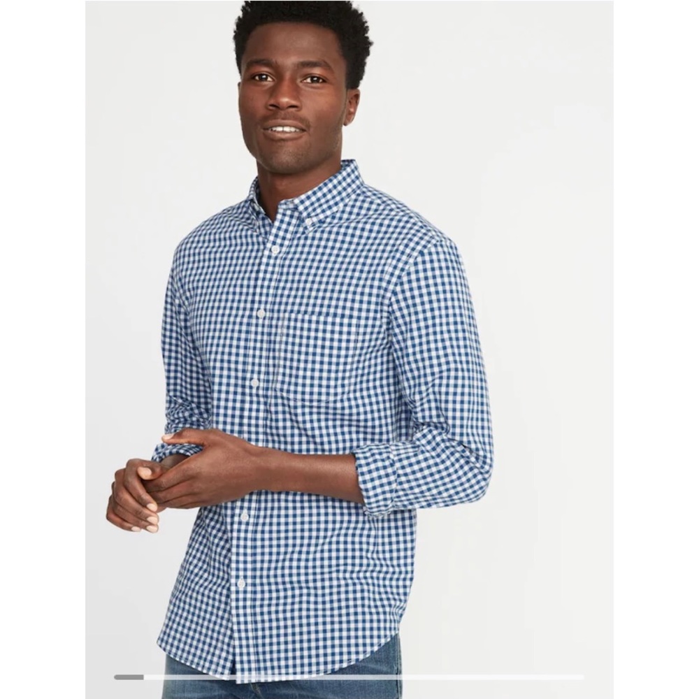 NWT Old Navy The Classic Plaid Long Sleeve Shirt - Small